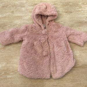 Faux fur baby jacket